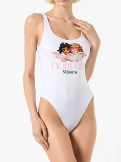 Damen-Badeanzug mit Fiorucci Angels-Print | FIORUCCI-SONDERAUSGABE