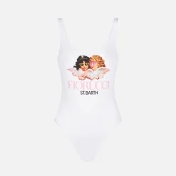 Damen-Badeanzug mit Fiorucci Angels-Print | FIORUCCI-SONDERAUSGABE