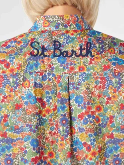 Damen-Baumwollhemd | Hergestellt aus Liberty-Stoff