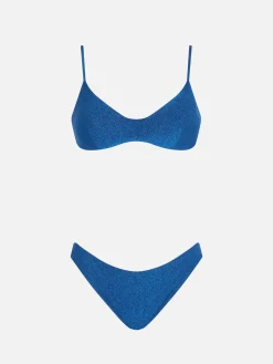 Damen-Bralette-Bikini aus Lurex