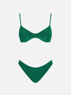 Damen-Bralette-Bikini aus Lurex