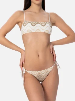 Damen-Bralette-Bikini aus Raschelstrick Sadie Marielle