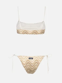 Damen-Bralette-Bikini aus Raschelstrick Sadie Marielle