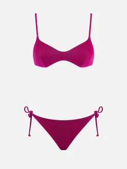Damen-Bralette-Bikini in Fuchsia