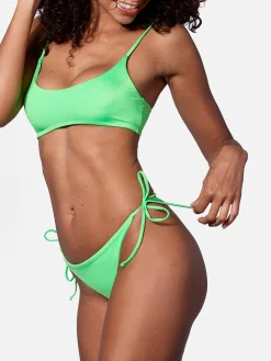 Damen-Bralette-Bikini in Neongrün