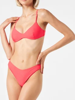 Damen-Bralette-Bikini in Neonrot