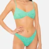 Damen-Bralette-Bikini mit Animal-Print