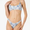 Damen-Bralette-Bikini mit Blumendruck
