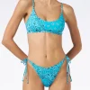 Damen-Bralette-Bikini mit Bandana-Print