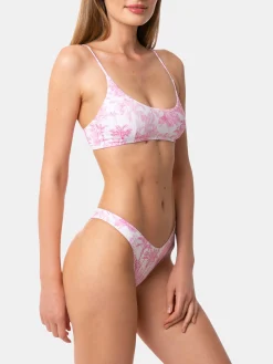 Damen-Bralette-Bikini mit Dschungel-Print