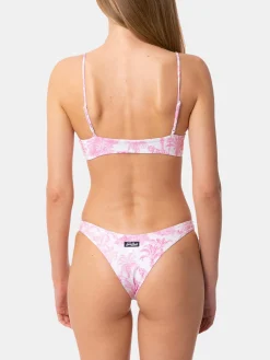 Damen-Bralette-Bikini mit Dschungel-Print