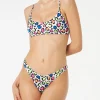 Damen-Bralette-Bikini mit Pop-Animal-Print