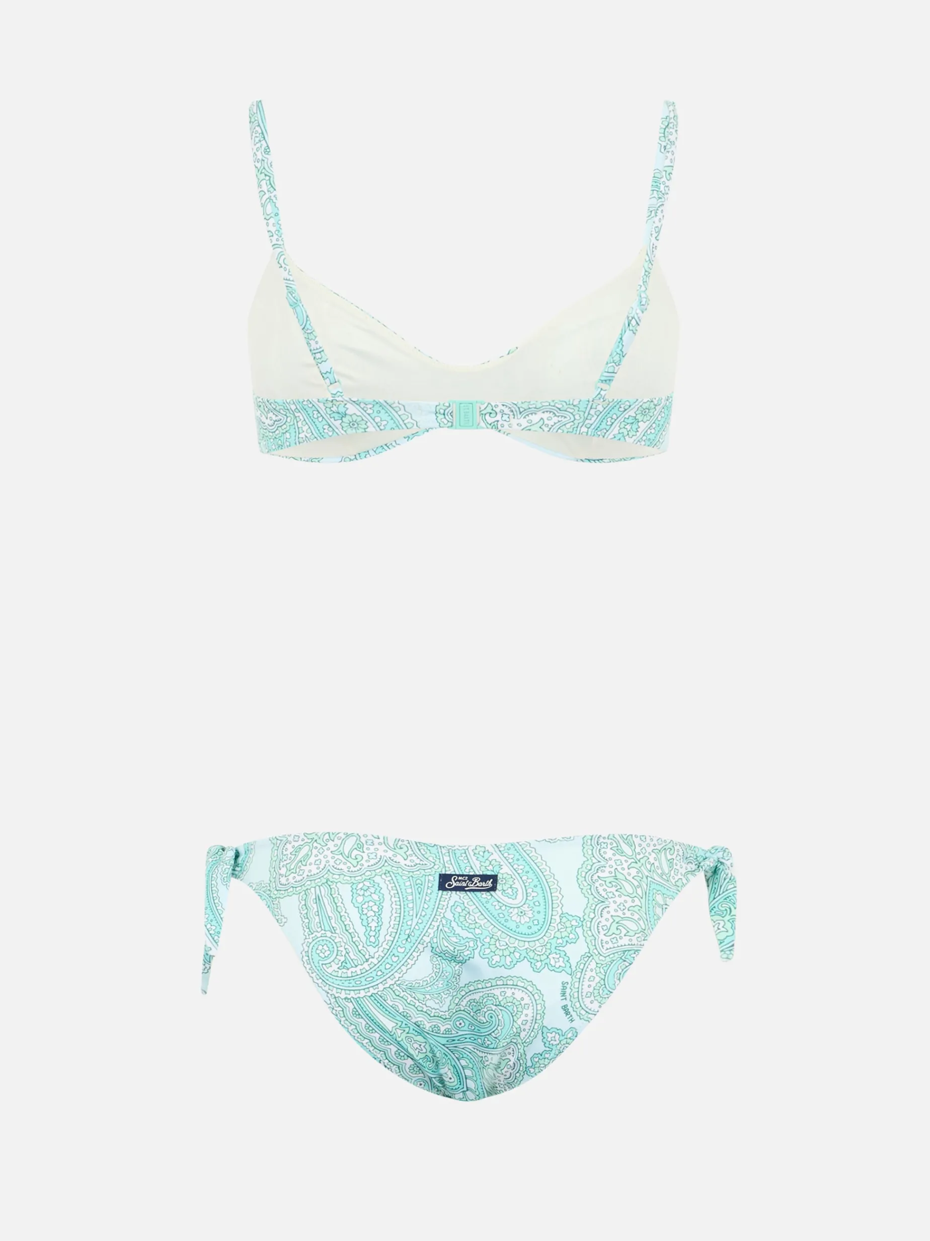 Damen-Bralette-Bikini mit Paisleymuster, May Yali