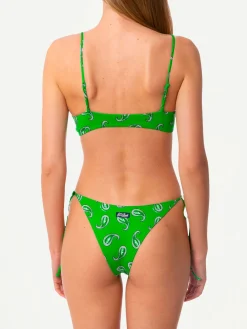 Damen-Bralette-Bikini mit Paisley-Print