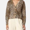 Damen-Cardigan Lyza mit Animalier-Print