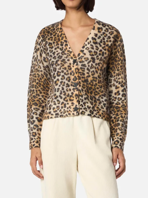 Damen-Cardigan Lyza mit Animalier-Print