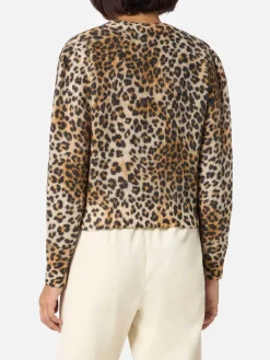 Damen-Cardigan Lyza mit Animalier-Print