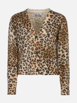 Damen-Cardigan Lyza mit Animalier-Print