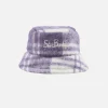 Damen-Eimerhut mit Tartan-Print