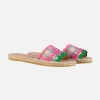 Damen-Espadrilla aus mehrfarbigem Tweed