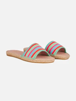 Damen-Espadrillas mit Häkelstreifen