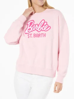 Damen-Fleece-Sweatshirt mit Barbie St. Barth-Aufdruck | BARBIE-SONDEREDITION