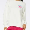 Damen-Fleece-Sweatshirt mit Aufdruck „St. Barth Padel Lover“.