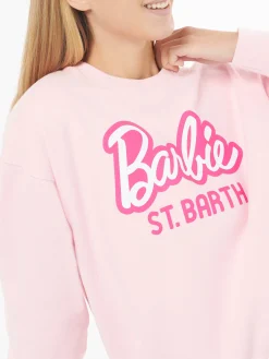 Damen-Fleece-Sweatshirt mit Barbie St. Barth-Aufdruck | BARBIE-SONDEREDITION