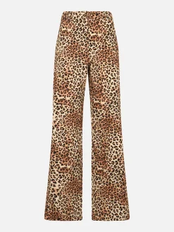 Damenhose Lisbeth Cord Sand Leopard