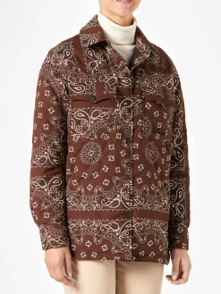 Damenjacke mit Bandana-Print