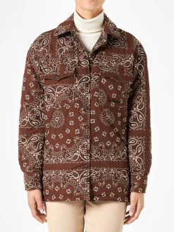 Damenjacke mit Bandana-Print