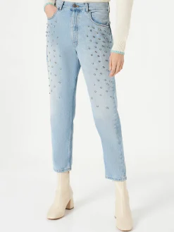 Damenjeans mit Strasssteinen