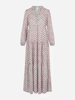 Damen-Maxikleid aus Baumwoll-Voile Nadja