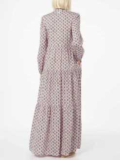 Damen-Maxikleid aus Baumwoll-Voile Nadja