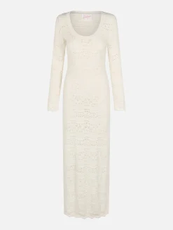 Damen-Midikleid aus Baumwollstrick