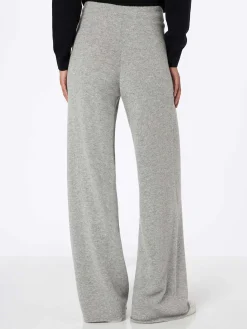 Damen-Mélange-Grau-Strickhose Cambon