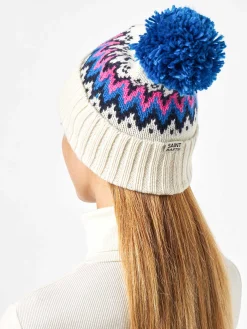 Damenmütze mit Pompon