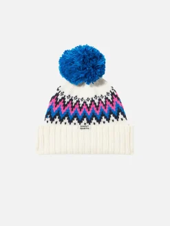 Damenmütze mit Pompon