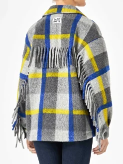 Damen-Overshirt mit Fransen