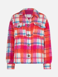 Damen-Overshirtjacke mit Fransen