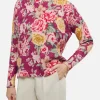 Damenpullover Louise aus Kaschmirmischung mit Blumenprint