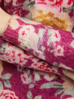 Damenpullover Louise aus Kaschmirmischung mit Blumenprint