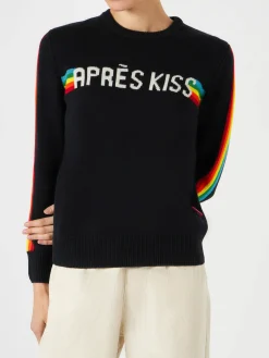 Damenpullover mit „Après Kiss“-Stickerei