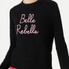 Damenpullover mit Belle Rebelle-Stickerei