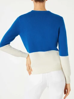 Damenpullover mit Courma-Vintage-Postkartendruck