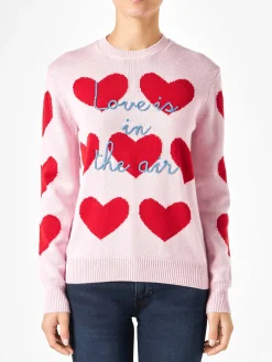 Damenpullover mit Herzdruck
