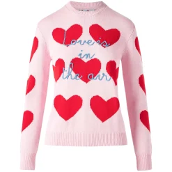 Damenpullover mit Herzdruck