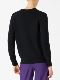 Damenpullover mit Kürbisstickerei