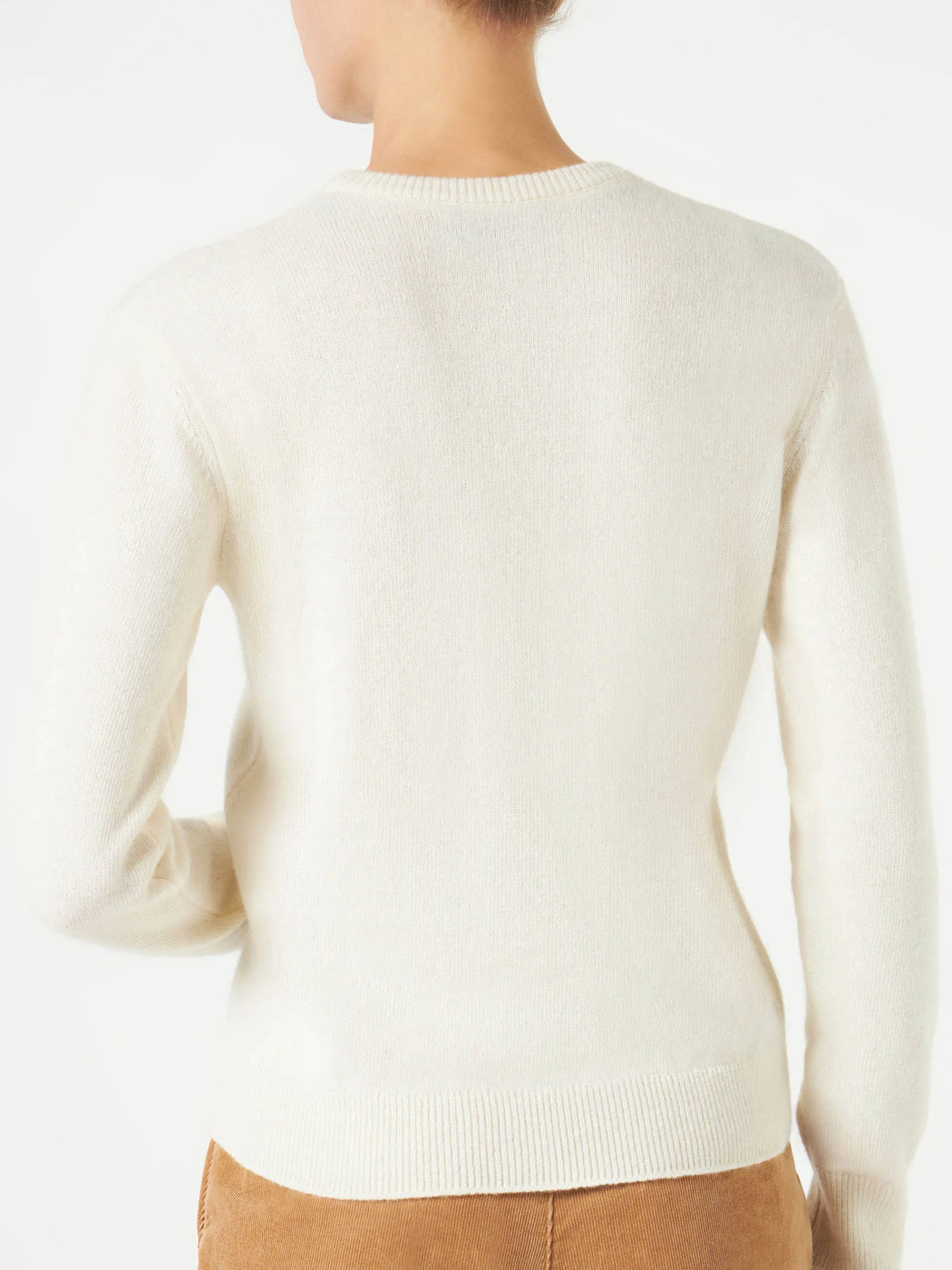 Damenpullover mit La Milanese-Stickerei | Michela Proietti Co-Lab
