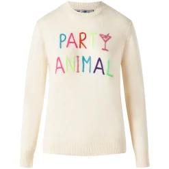 Damenpullover mit Party-Animal-Stickerei | NIKI DJ SONDEREDITION